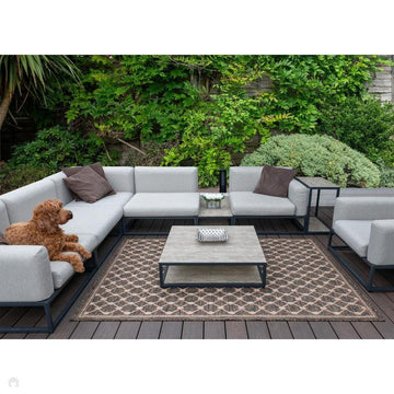 Sumac SUM105 Modern Geometric Diamond Durable Stain-Resistant Weatherproof Flatweave In-Outdoor Brown Rug-Concept Looms-Rug Love - The Most Loved Rug Store